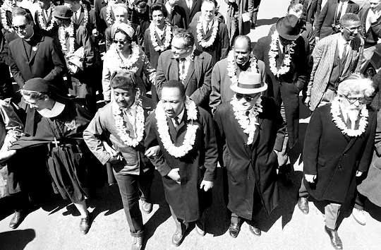 Photo taken during the Selma to Montgomery Civil Rights March