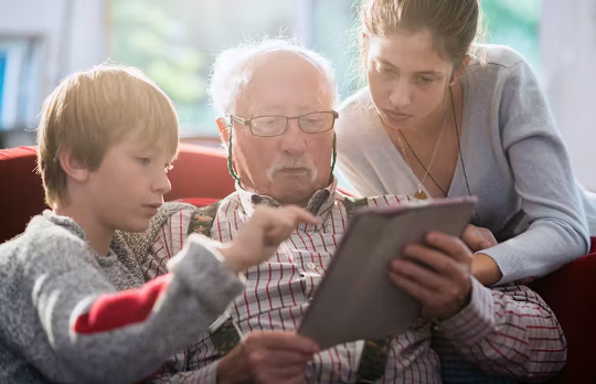 three generations together