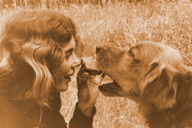 Joyce Vissell and her beloved dog, Bokie