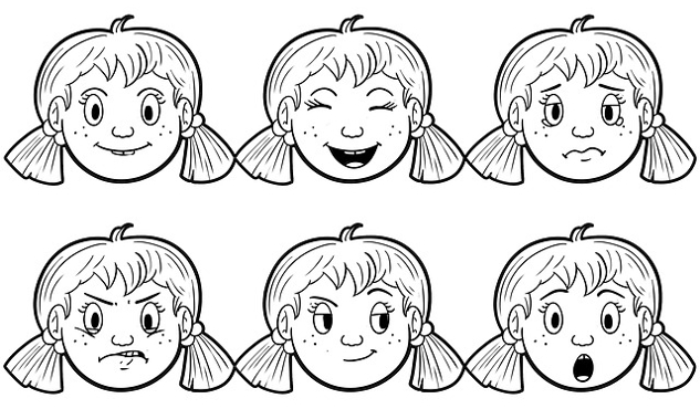 faces with various expressions